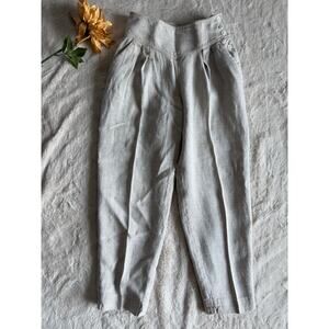 Vintage Liz Claiborne 100% Linen Pants ILGWU Made in the USA 6 Petite